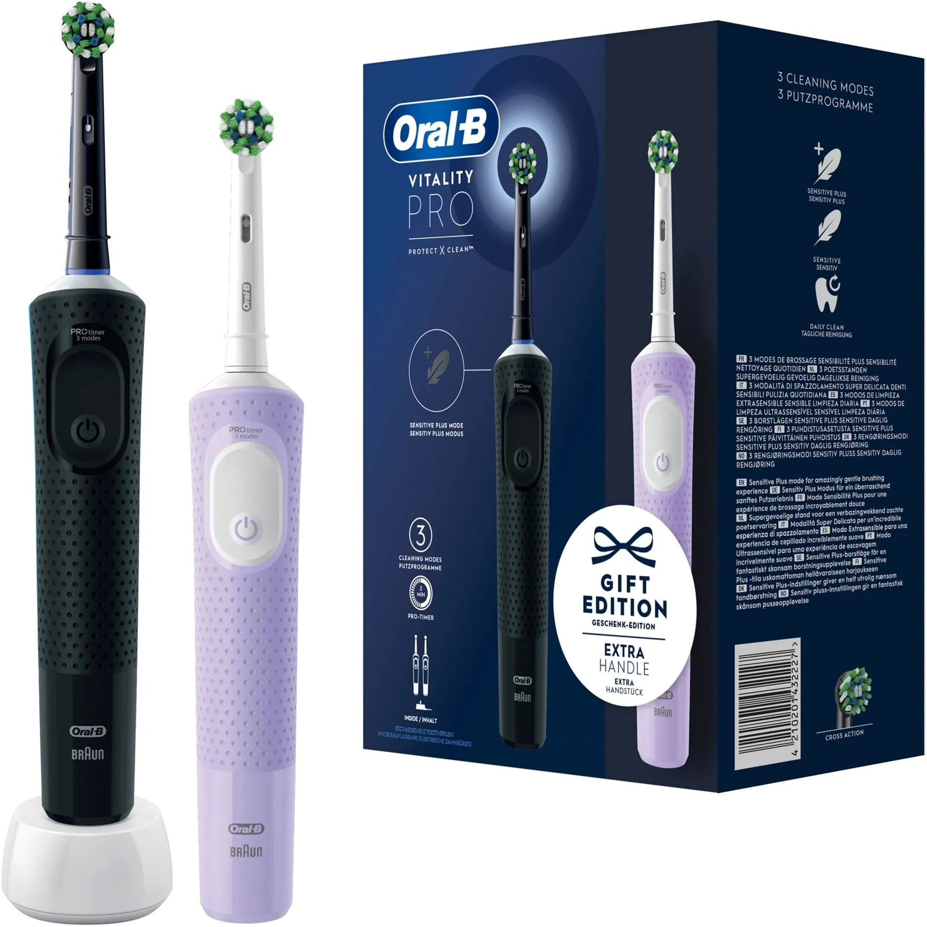 Oral-B Vitality Pro D103 Duo, Spazzolino da denti elettrico - immagine 1
