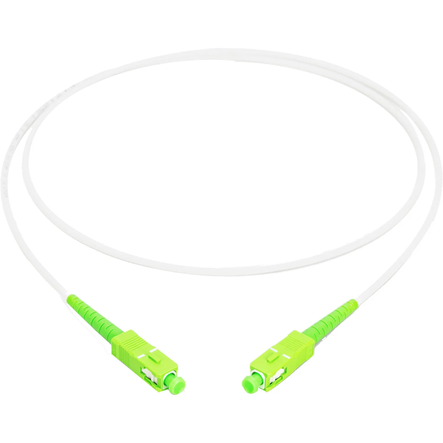 Cavo patch in fibra ottica simplex, rinforzato in acciaio, monomodale, SC/APC > SC/APC - immagine 1