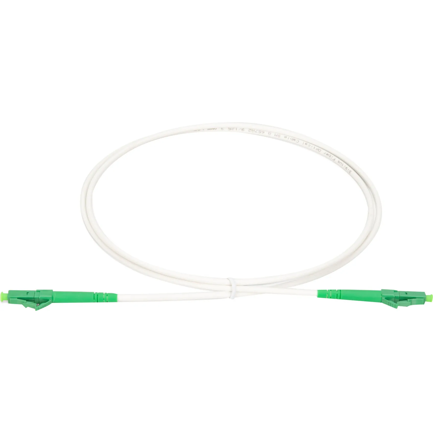 Cavo patch in fibra ottica simplex, rinforzato in acciaio, monomodale, LC/APC > LC/APC - immagine 1