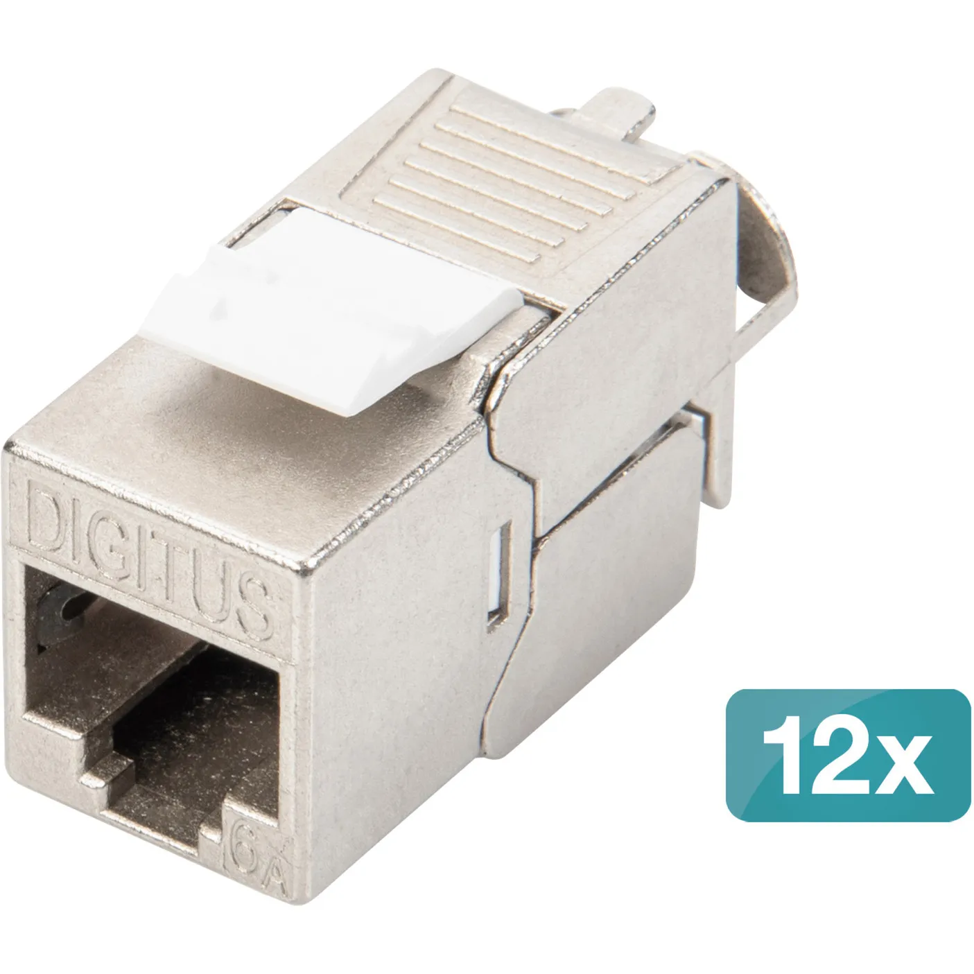 Modulo Keystone CAT 6A schermato senza attrezzi 12 pz., Modulo di Keystone - immagine 1