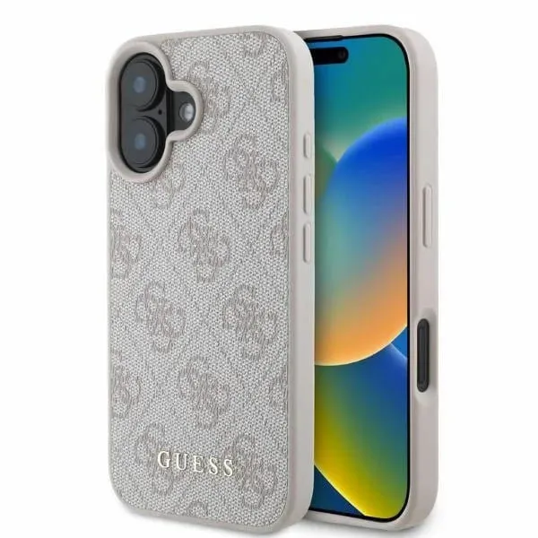 Custodia per Apple iPhone 16 Plus, Guess, 4G Classic, Rosa - immagine 1