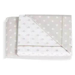 Set lenzuola culla co-sleeping 3 pz NEXT2ME Pois tortora 40 1005 003 - immagine 1