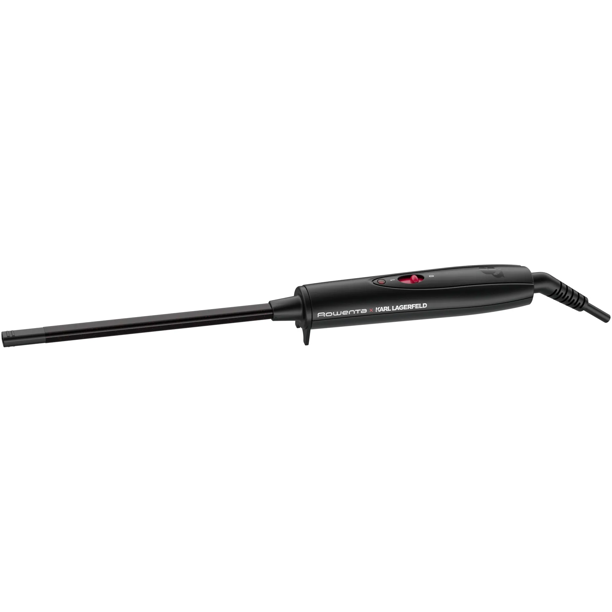 X KARL LAGERFELD CF311L Ferro arricciacapelli Caldo Nero, Rosso 25 W 1,8 m, Apparecchio per boccoli - immagine 1