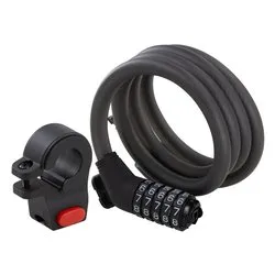 Lucchetto bici combinazione 5 dischi (120cm) NINEBOT Nero PJ02MMS - immagine 1
