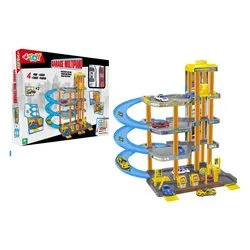 Garage Playset multipiano con 2 veicoli inclusi (34,5x33,5x37cm) W’TOY 42434 - immagine 1