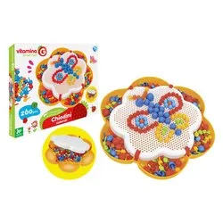 Set chiodini 260 pz Forma fiore misti multicolore VITAMINA G 41172 - immagine 1