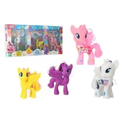 Playset 4 Pony Amici Magici con spazzolina W’TOY 42398 - immagine 1