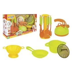 Playset Accessori cucina 12pz per Chef Italia W’TOY 40634 - immagine 1