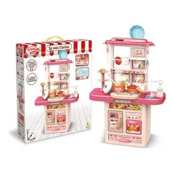 Cucina giocattolo con accessori ed effetti luminosi e sonori (46,5x19x65cm) GRANDE CHEF 80029 - immagine 1