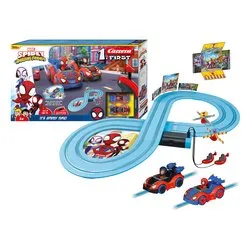 Playset Pista Spidey time ( Batteria ) MARVEL 1.FIRST 20063049 - immagine 1