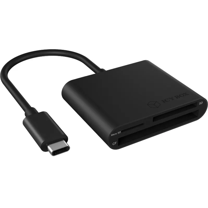 IB-CR301-C3 lettore di schede USB 3.2 Gen 1 (3.1 Gen 1) Type-C Nero - immagine 1