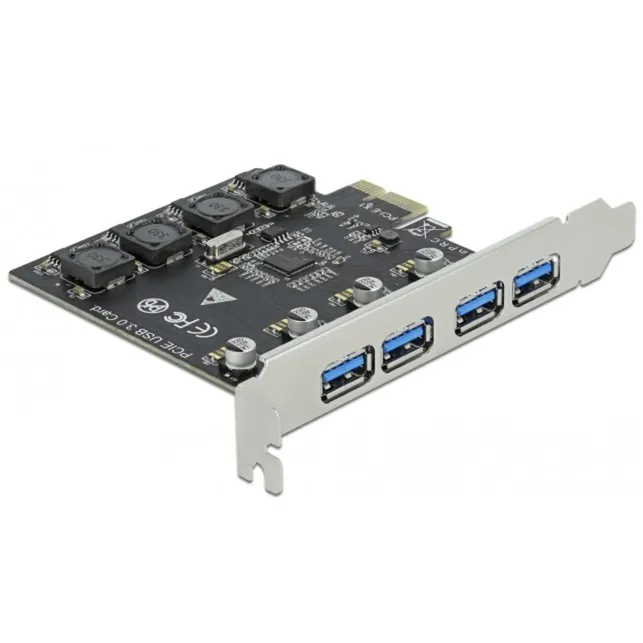 PCIe x1 a 4x USB esterno Tipo-A USB 3.2 Gen 1, Controller USB - immagine 1