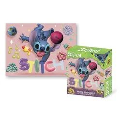 Puzzle 3D 500 pz 6a+ (61x46cm) DISNEY STITCH PU402000 - immagine 1