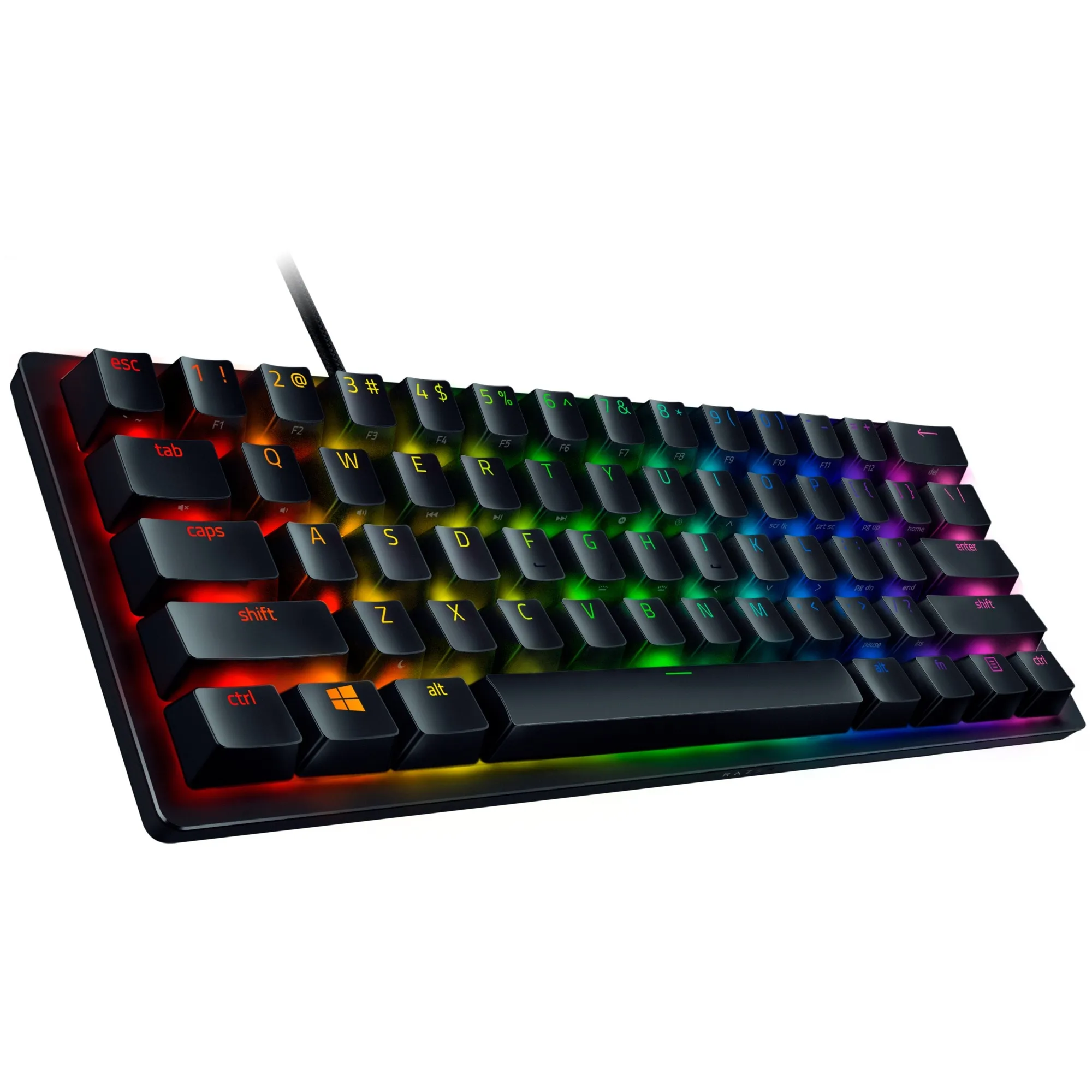 Huntsman Mini tastiera USB QWERTZ Tedesco Nero, Tastiera da gioco - immagine 1