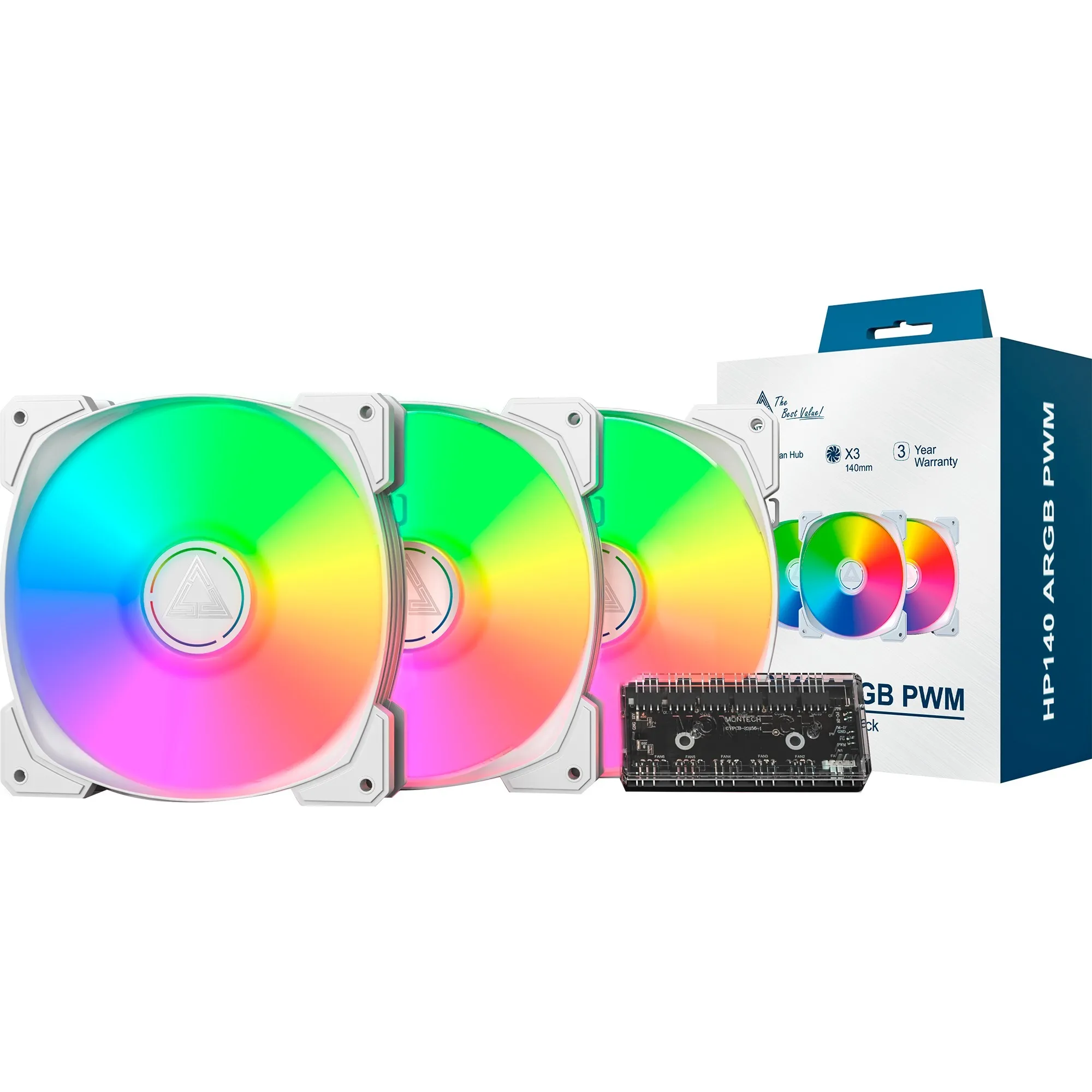 HP140 ARGB PWM 140x140x25, Ventola - immagine 1