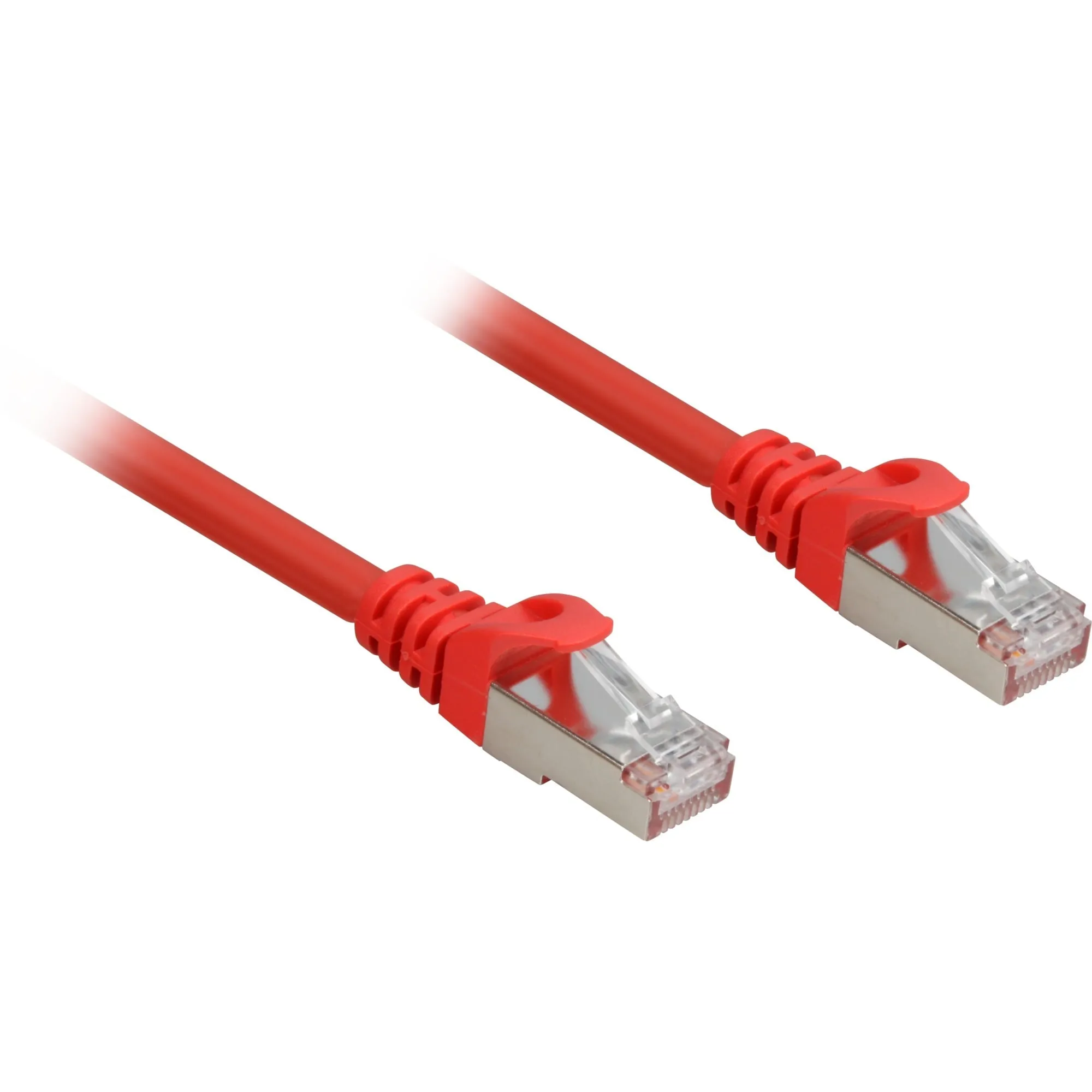Cat.6a SFTP cavo di rete Rosso 0,5 m Cat6a S/FTP (S-STP) - immagine 1
