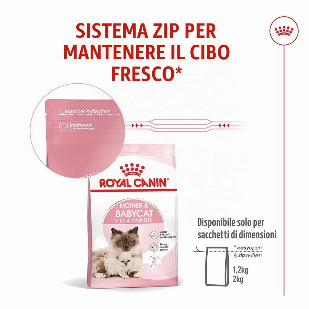 Royal Canin Mother & Babycat | 400 g | Alimento secco per gatti | Specialmente formulato per la mamma gatta e i suoi cuccioli | Per rafforzare le difese immunitarie naturali e lo sviluppo cerebrale - immagine 10