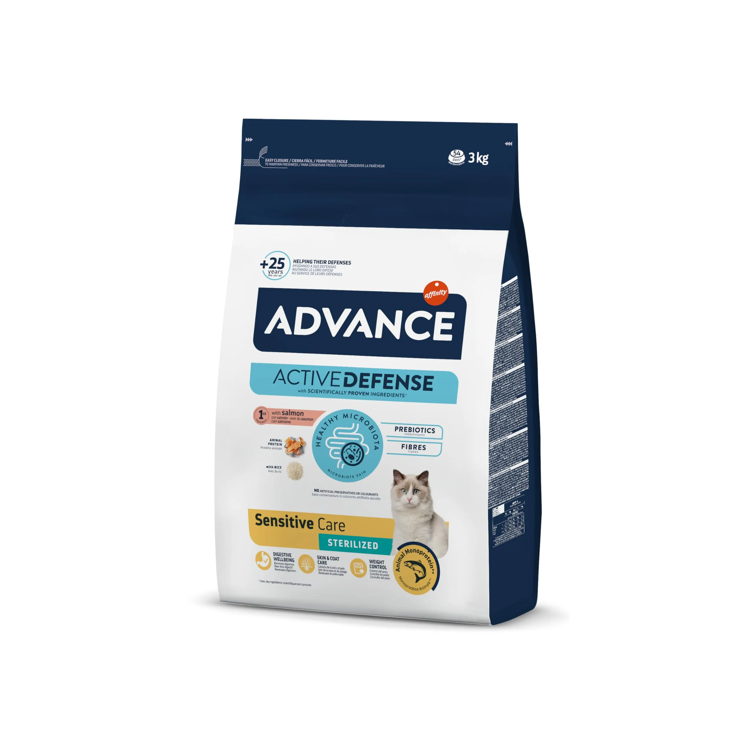Advance Sensitive Sterilized - Cibo per Gatti Sterilizzati Adulti con Salmone - 3kg - immagine 1