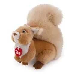 Peluche Scoiattolo Ginger (10x13x10cm) CLASSIC Ocra e Bianco TUD24224 - immagine 1