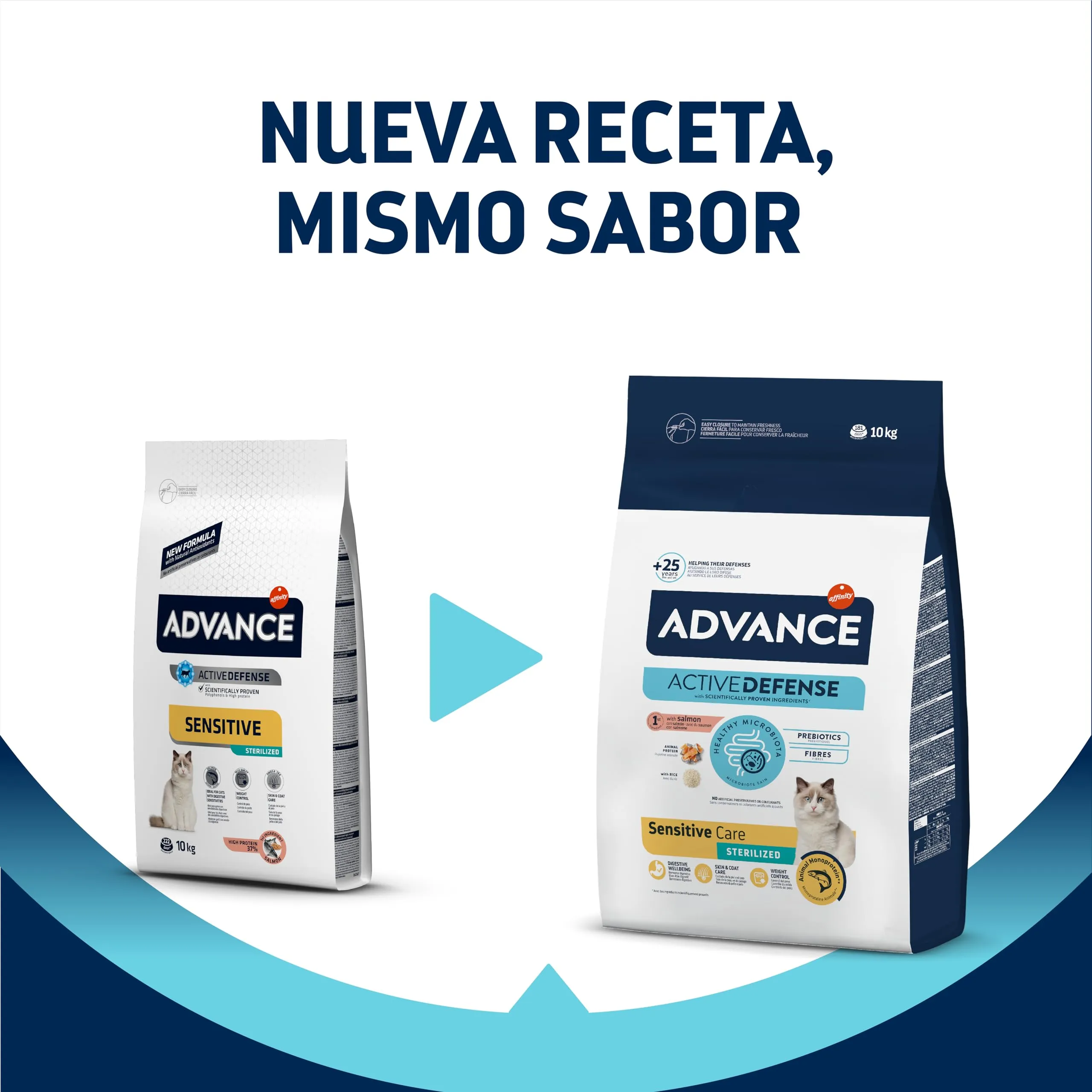 ADVANCE - AC STERILIZED Sensitive Saumon et orge - 10 kg - immagine 3