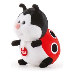 Peluche Coccinella (15x21x20cm) TRUDINO Bianco, Rosso e Nero 51273 - immagine 1