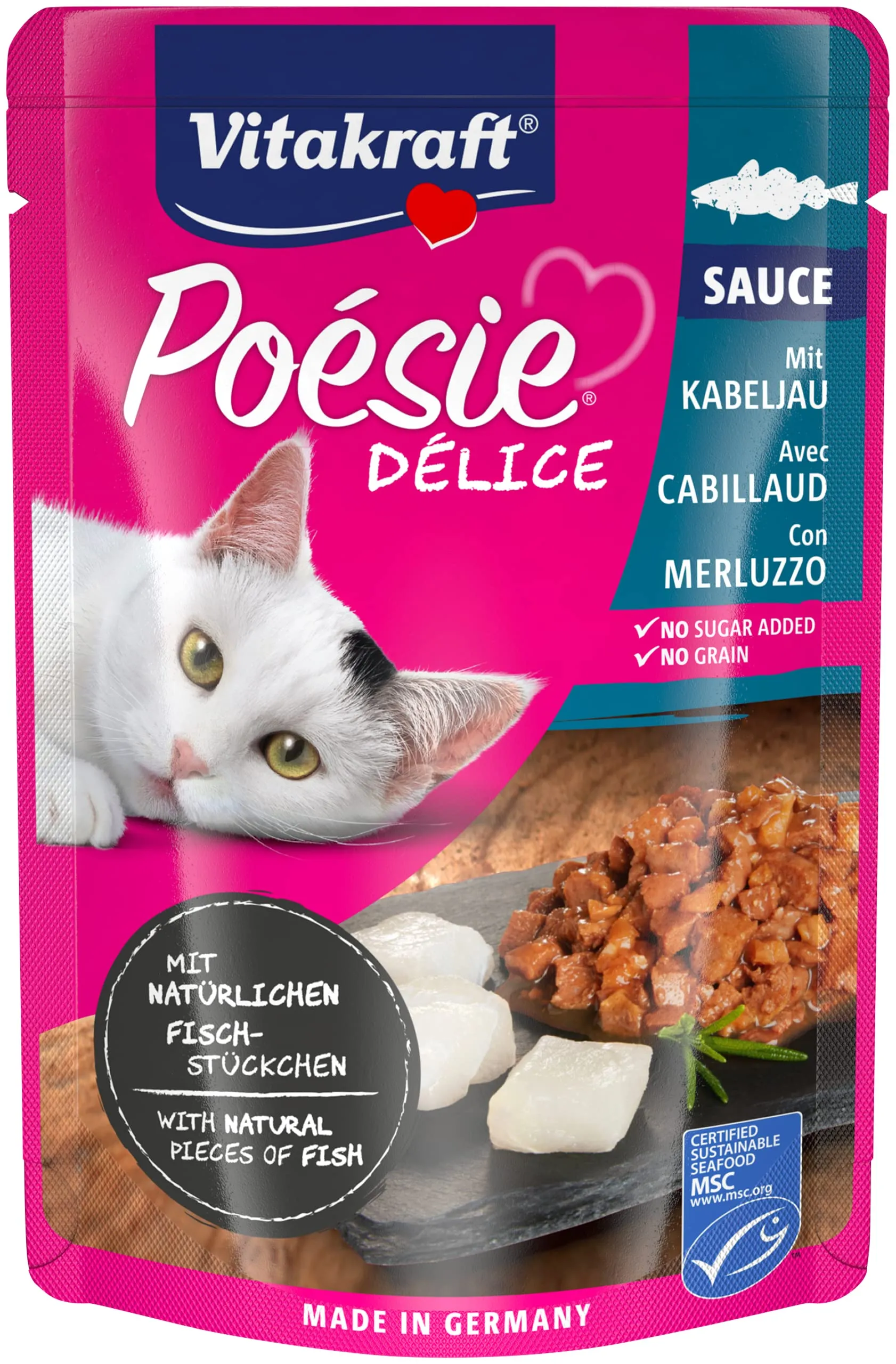 Vitakraft Gatto Cibo umido mangime poésie Deli Sauce Pouch Sacchetto - immagine 2
