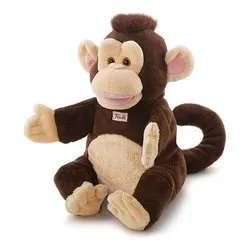 Peluche Marionetta Scimmia (14x19x13cm) PUPPETS Marrone e Beige TUD82000 - immagine 1