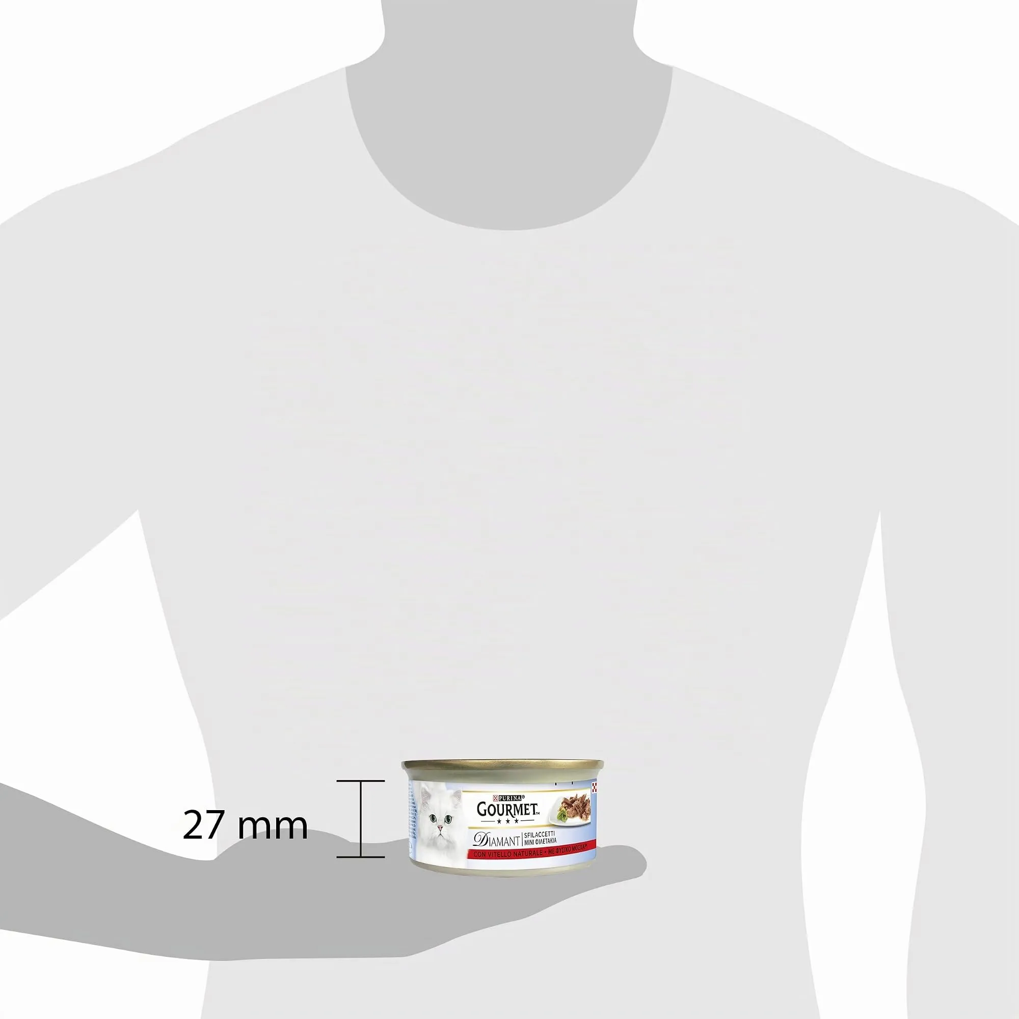 GOURMET Diamant Cibo Umido per Gatti Adulti Filettini con Vitello 24 Lattine da 85g - immagine 5