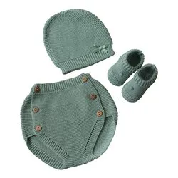 Set regalo benvenuto 3 pz PRIME COCCOLE Verde salvia 050 8300 04 - immagine 1