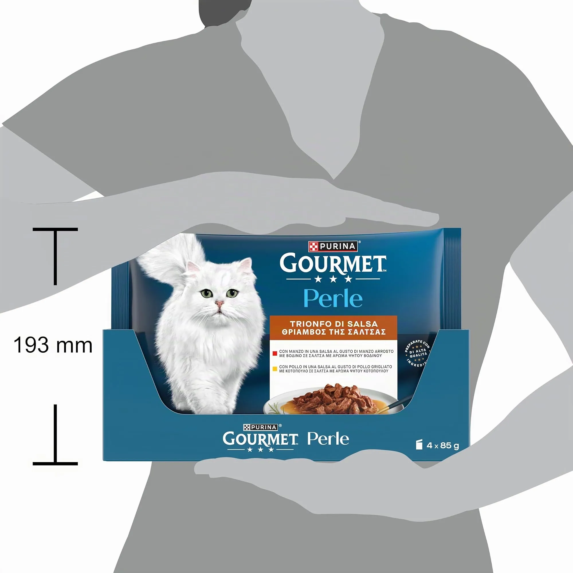 GOURMET Perle Trionfo di Salsa Gatto con Manzo, Pollo - immagine 4