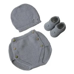 Set regalo benvenuto 3 pz PRIME COCCOLE Grey 050 8300 08 - immagine 1