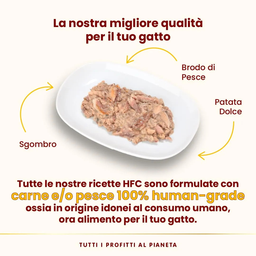 Almo Nature HFC Complete, Alimento Umido per Gatti Adulti - Sgombro con Patata Dolce - 70g, Confezione da 24 - immagine 4
