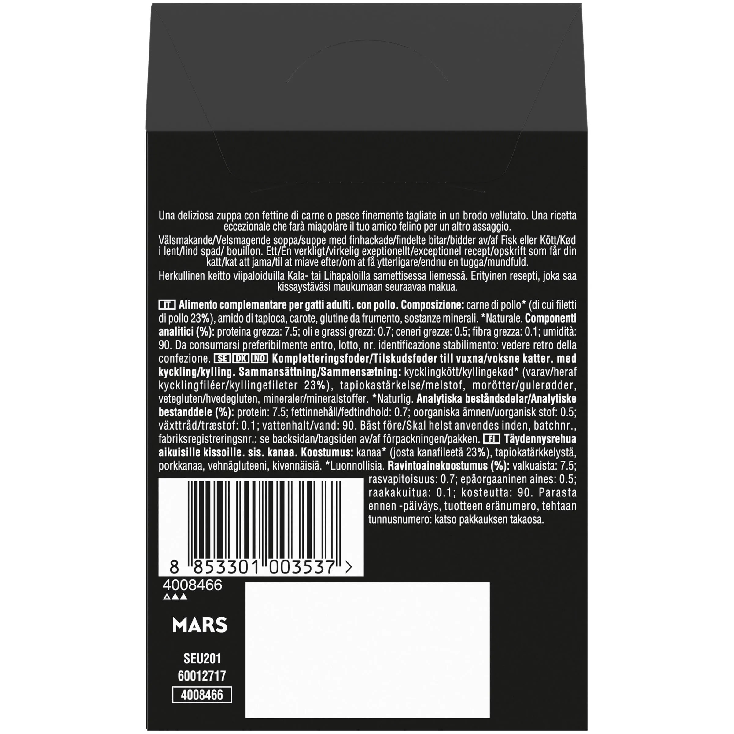 Busta di cibo umido per gatti adulti SHEBA Soup con Pollo, confezione da 40 (10x4x40g) - immagine 3