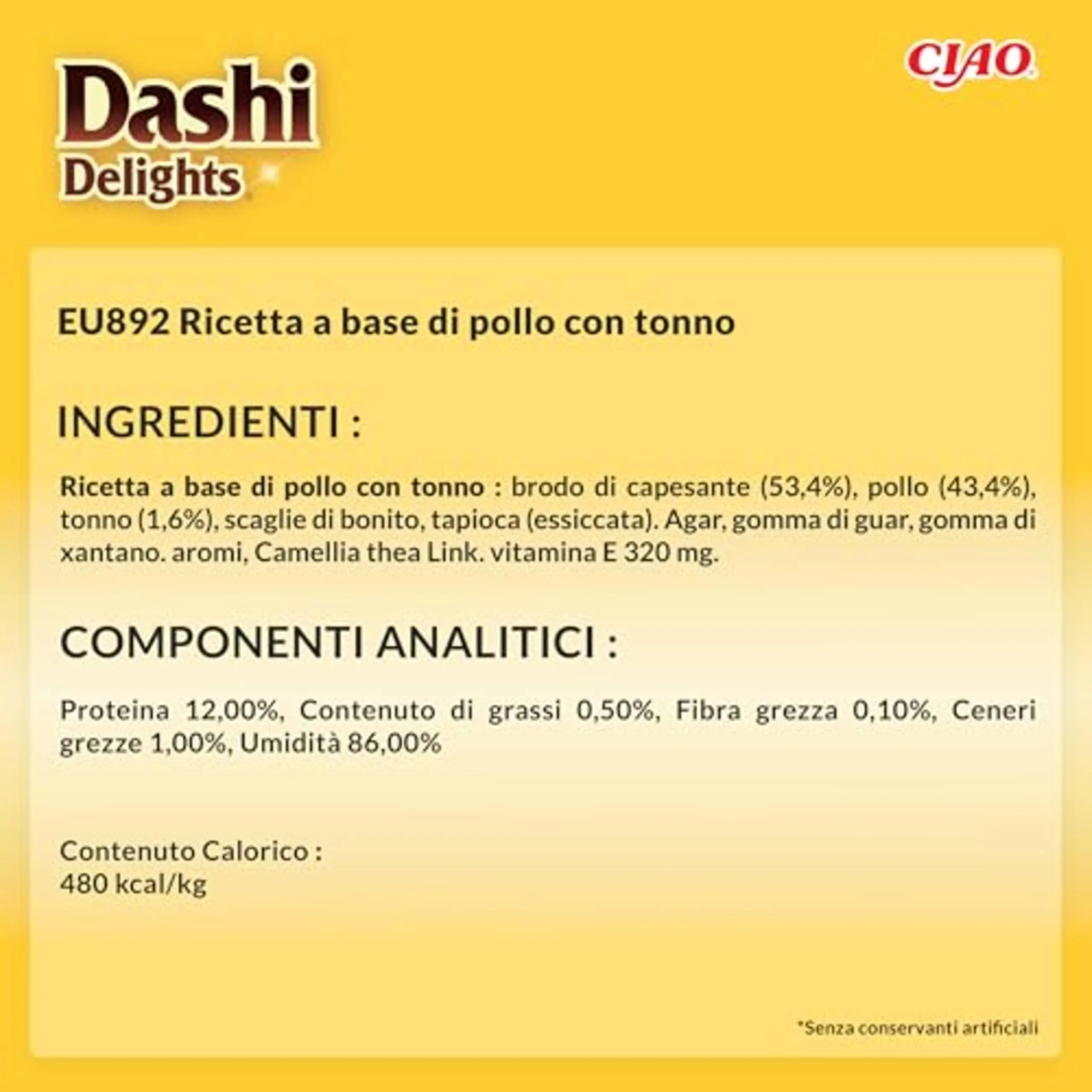 INABA Dashi Delights Delicate Flakes, Cibo Umido per Gatti con Pollo e Tonno, Fiocchi in Brodo di Pesce, Ricco di Proteine, Ingredienti Naturali, Pasto Complementare, 1 Confezione da 40 g - immagine 6