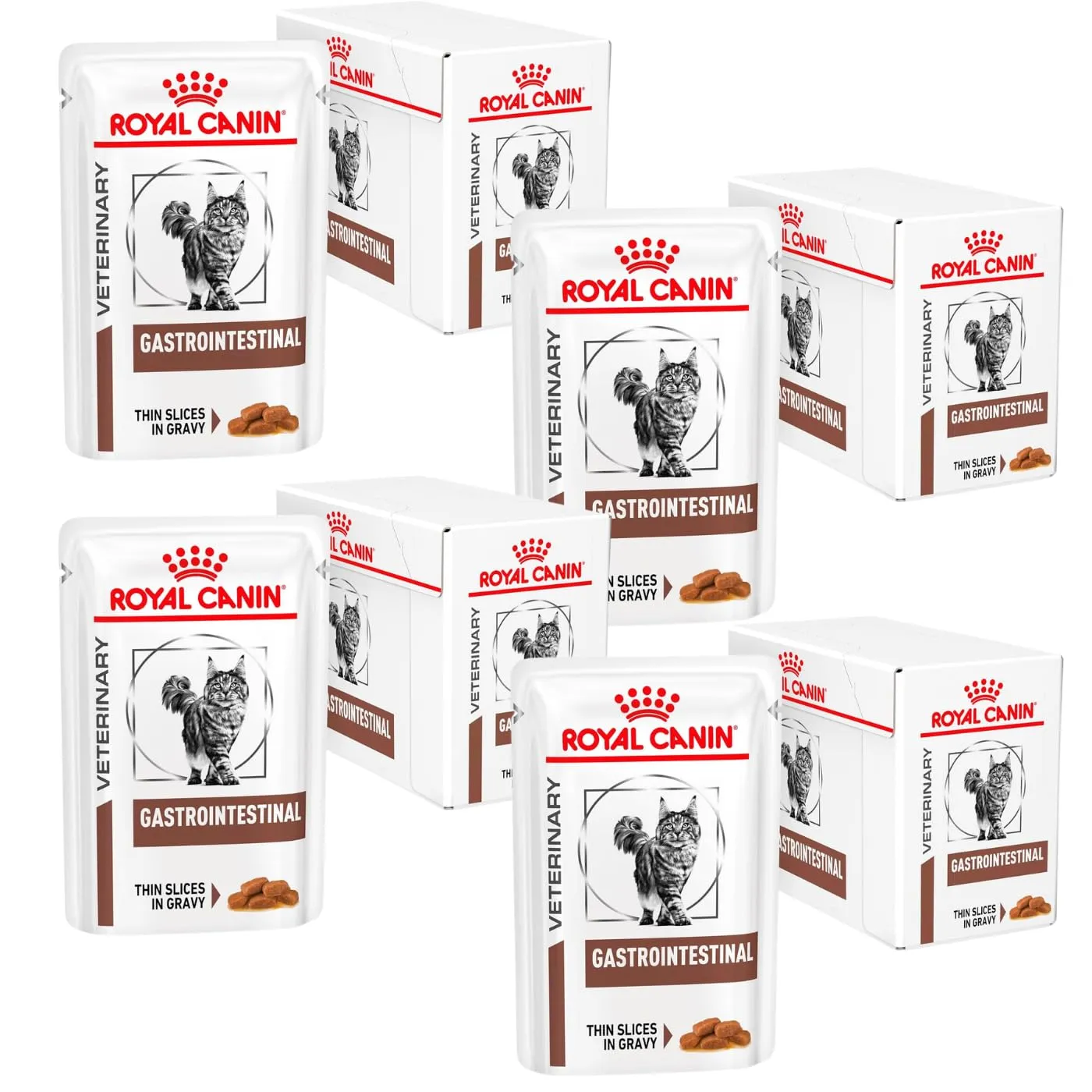 Veterinary Gastrointestinal | Cibo umido per gatti | 4 x 12 x 85 g - immagine 1