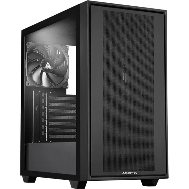 Midi Tower GS-03B-BLK-OP, Schwarz Nero, Chassis Tower - immagine 1
