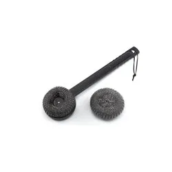 Spazzola barbecue plastica con ricambio spugna (45cm) Nero SP950 - immagine 1