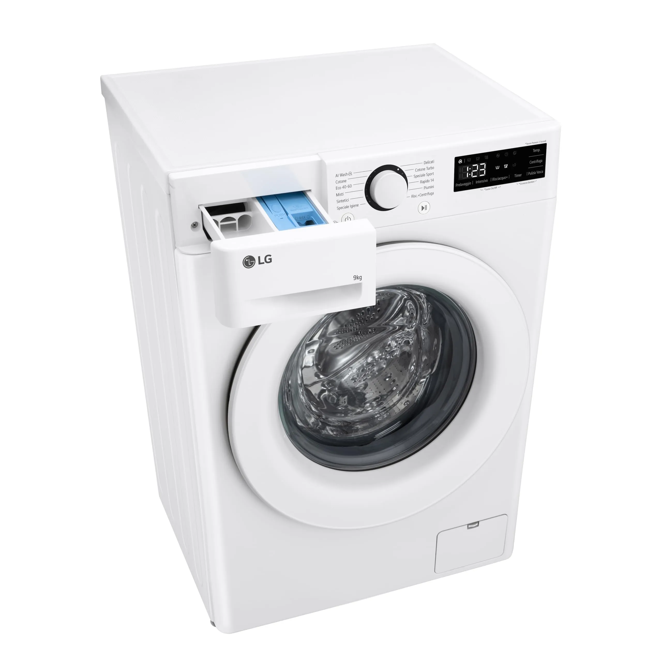 LG AI DD F2R3S09AIDD Lavatrice Slim a Carica Frontale 9kg Serie R3, Lavatrice Classe A -10%, 1200 giri, AI Wash, Motore Inverter Direct Drive, Smart Diagnosis, Libera installazione, Bianca - immagine 12