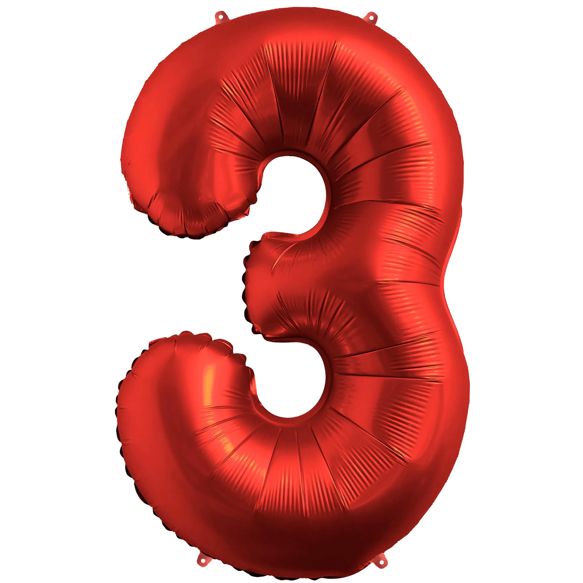 FUNFEST Palloncino Numero 3 Rosso Cromo 100cm - immagine 1