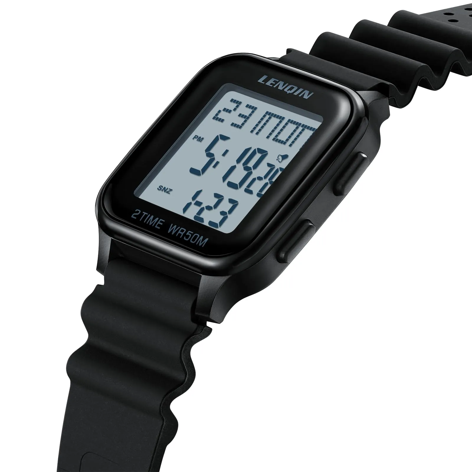 LN LENQIN Orologio Uomo Digitale Impermeabile Sportivo LED Cronometro - immagine 3