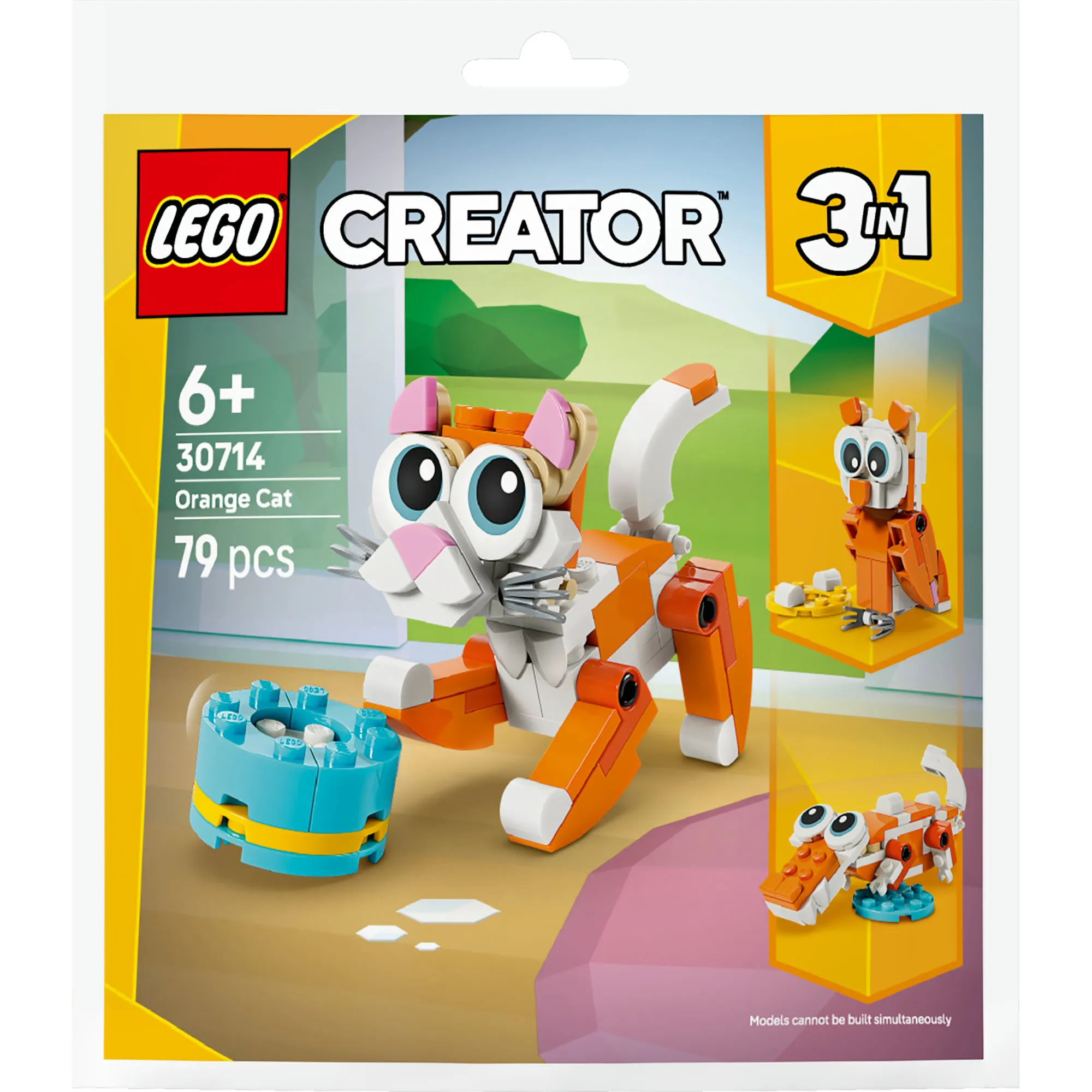 Creator 3-in-1 Gatto arancione, Giochi di costruzione - immagine 1