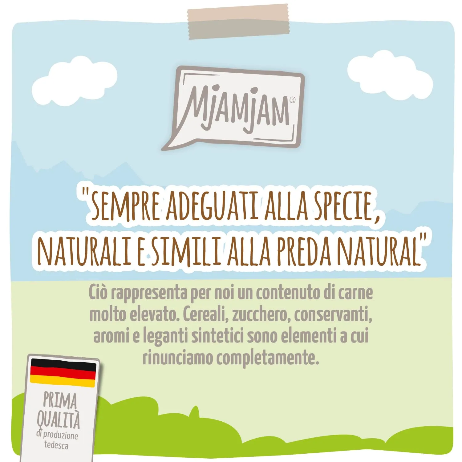 MjAMjAM - Cibo umido premium per gatti - Quetschie - DUO a base di gustoso manzo e squisito tacchino con zucca cotta a vapore, confezione da 12 (12 x 125g), senza cereali con carne extra - immagine 2