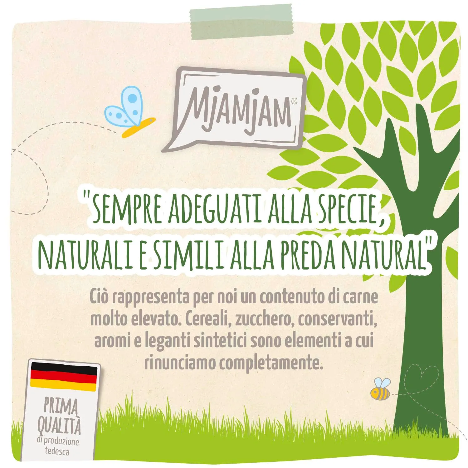 MjAMjAM - Cibo umido premium per gatti - naturalmente delizioso - manzo BIO, confezione da 6 (6 x 200 g), senza cereali con carne extra - immagine 2