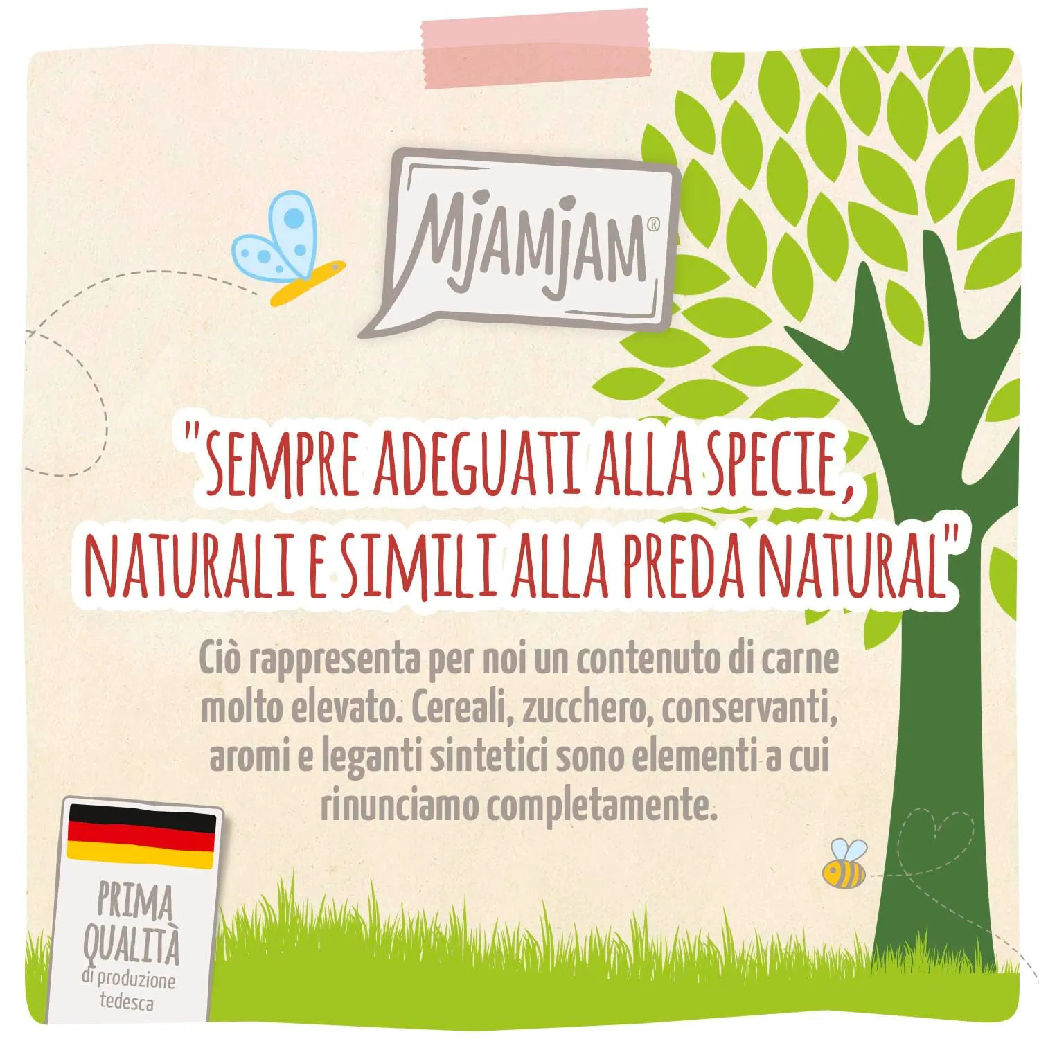 MjAMjAM - Cibo umido premium per gatti - naturalmente delizioso - Maiale BIO, confezione da 6 (6 x 200 g), senza cereali con carne extra - immagine 2