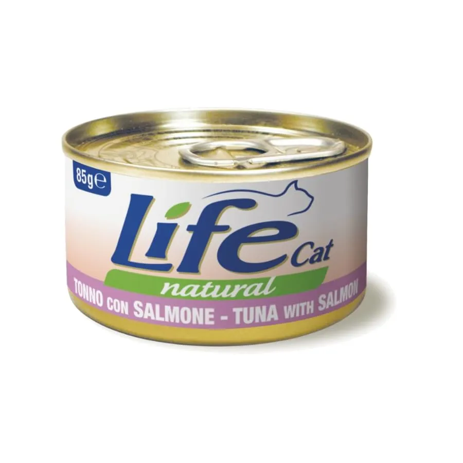 Life Natural Cat 85g (ADULT, TONNO E SALMONE) - immagine 1