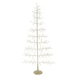 Albero luminoso Bianco 1 gioco di luce (H120 D60 cm) TIGLIO 2D 114 luci - MICROLED Bianco caldo IP44 79939 - immagine 1