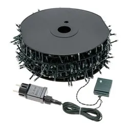 Filo Verde 2000 luci - MINILED Bianco caldo (40,5 + 4 mt) 8 Giochi di luce XMAS KING 49116 - immagine 1
