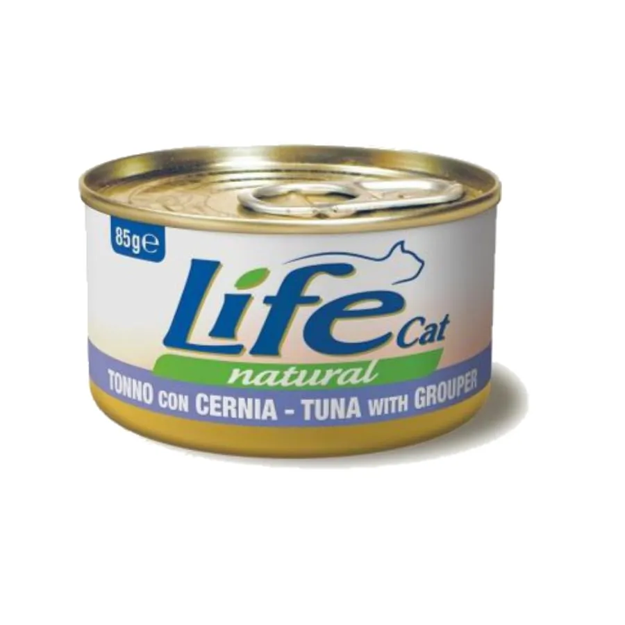 Life Natural Cat 85g (ADULT, TONNO E CERNIA) - immagine 1