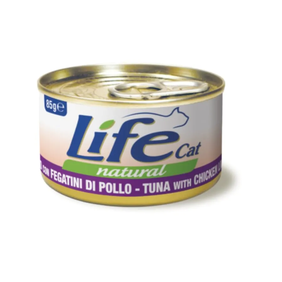 Life Natural Cat 85g (ADULT, TONNO E FEGATINI DI POLLO) - immagine 1