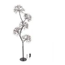 Albero luminoso Marrone 1 gioco di luce (H120 D45 cm) RICH 1200 luci - MICROLED Bianco caldo IP44 79250 - immagine 1